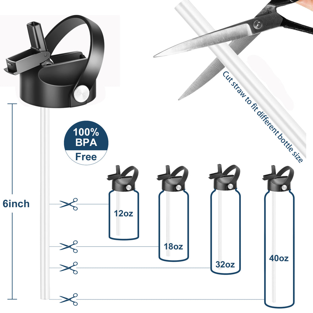 SENDESTAR Straw Lid Compatible with Hydroflask Wide Mouth 12 18 32