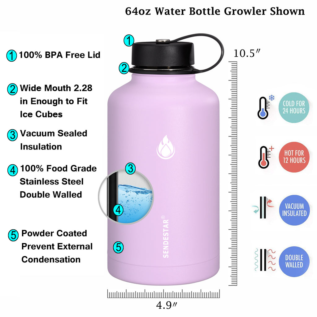 Stokes Select Drink'N'Bathe Water Feeder, 64 fl oz Capacity