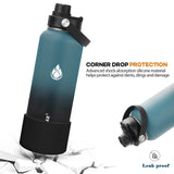 HydroFest Spout lid fit Hydro Flask Wide Mouth Water Bottle,Sports Cap for Hydro Flask Accessories 12 16 18 20 32 40 64 oz, Flexible Handle Replacement Spout Lids for Hydro Flask Straws Top
