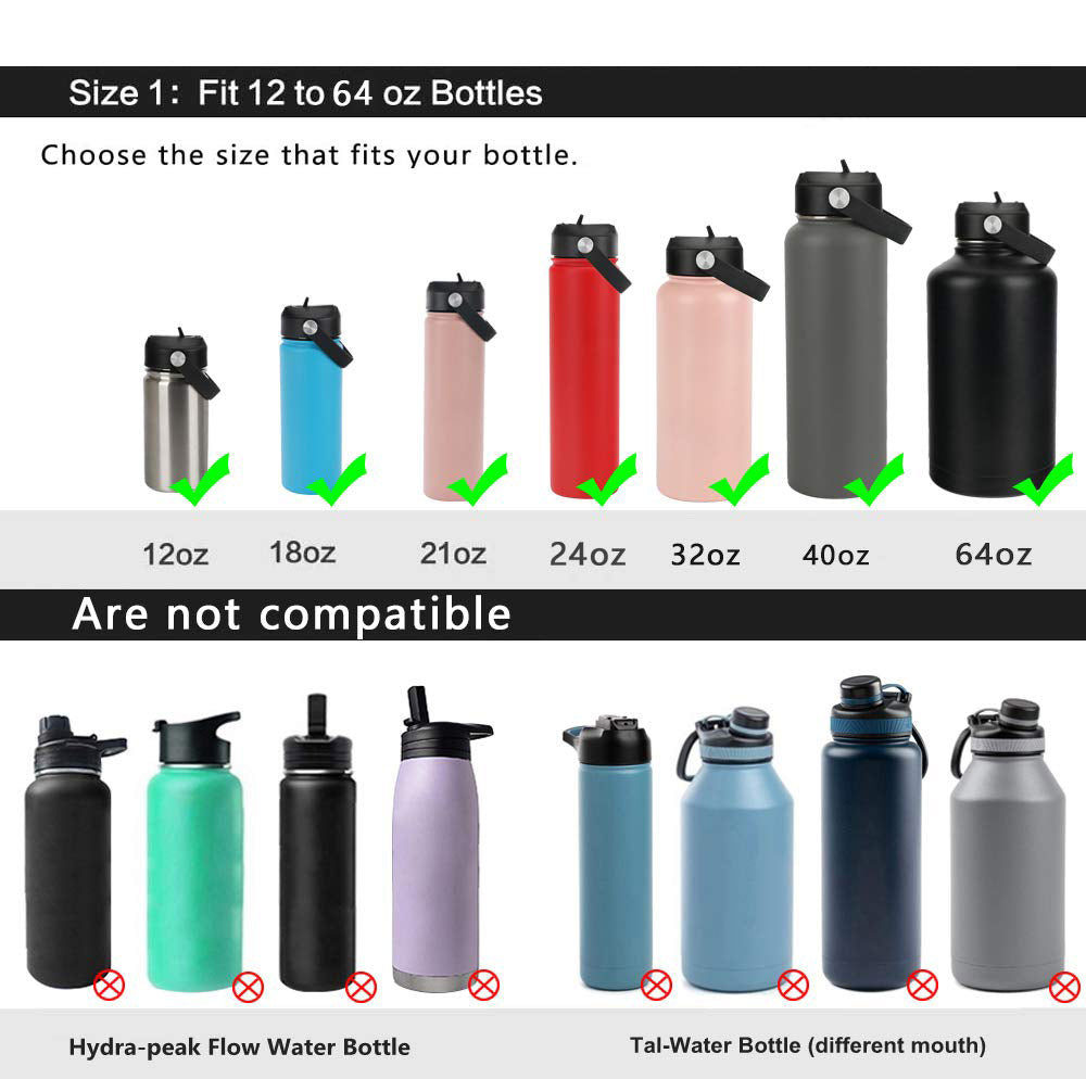 QIMUKKX Auto Flip Lid for Hydro Flask Wide Mouth 12, 16, 18, 20, 32, 40,  64oz, Great Spout Lid for Simple Modern, Takeya, Iron Flask and Other  Brands, Replacement Lid with Button Lock Spout Lid*1