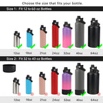 HydroFest Spout lid fit Hydro Flask Wide Mouth Water Bottle,Sports Cap for Hydro Flask Accessories 12 16 18 20 32 40 64 oz, Flexible Handle Replacement Spout Lids for Hydro Flask Straws Top
