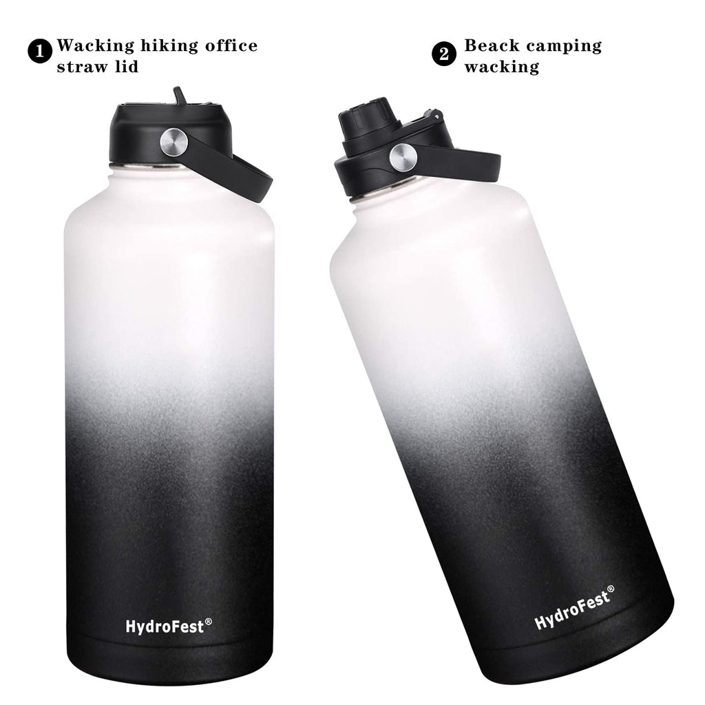 HydroFest Insulated Water Bottles,32 Ounce Water Bottle w/ Straw lid, –  sendestar