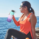 HydroFest Insulated Water Bottles,32 Ounce Water Bottle w/ Straw lid, Spout Lid & Flex Cap, Wide Mouth Double Wall Vacuum Insulated 18/8 Stainless Steel Leakproof Water Flask (Hydrangea)