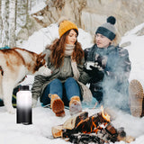 HydroFest Half Gallon Water Bottle with Straw Lid, Wide Mouth Water Bottle Double Wall Insulated Stainless Steel Thermos Water Flask with Straw and Bottle Holder,Simple Thermos Canteen Mug-Day&Night